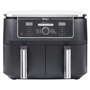 Ninja Foodi MAX Dual Zone Hot Air Fryer [AF400EU] 9.5 L Capacity, 2  Compartments, 6 Functions, Aluminium, Grey Black : : Home &  Kitchen