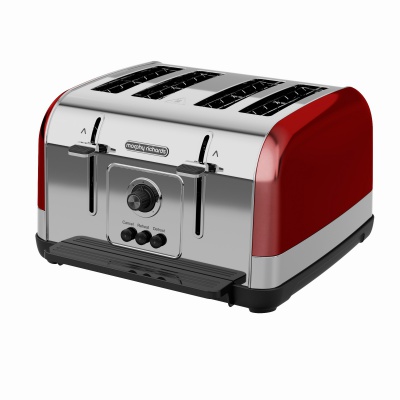 Morphy Richards 240133 Venture 4 Slice Toaster Red