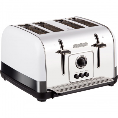Morphy Richards 240134 Venture 4 Slice Toaster White 