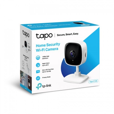TP Link TAPOC100 Tapo C100 Home Security Wi-Fi Camera White