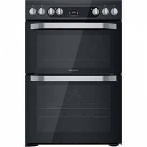 Hotpoint HDM67V9HCB 60CM Electric Black Cooker Double Oven