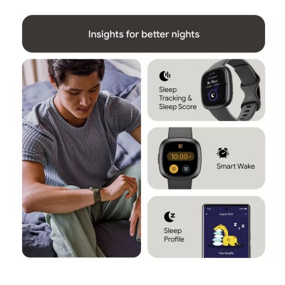 Fitbit Sense 2 Shadow Grey Smart Watch FB521BKGB