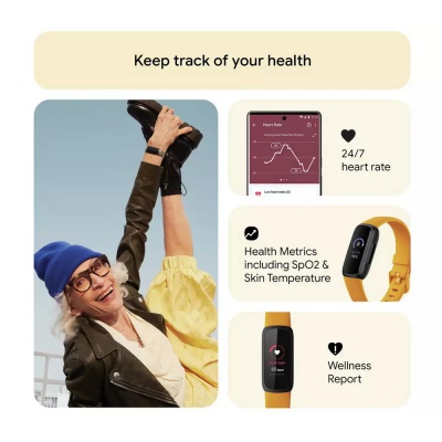 Fitbit Inspire 3 Yellow Smart Watch FB424BKYW