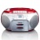 LENCO SCD420RD Portable Radio Cassette CD Player Red