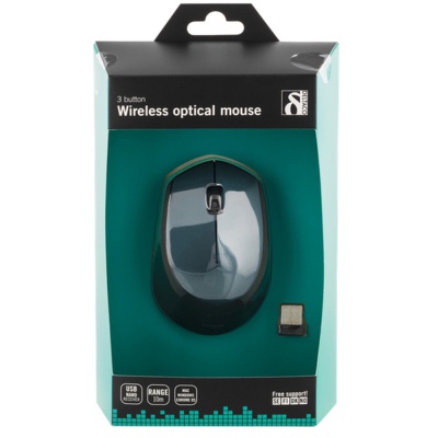 Deltaco Blue Wireless Optical Mouse MS461GR