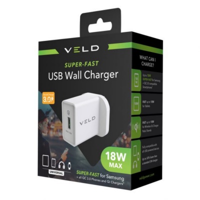Veld Super Fast 18W Charger QC VH18AW