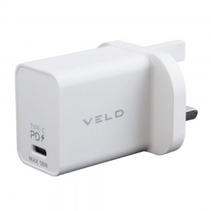 VELD 18W Super Fast Type C Wall Charger White VH18BW