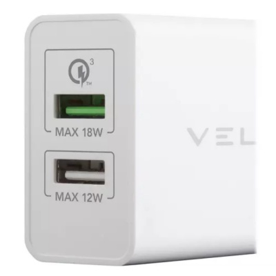 Veld Super Fast 2 port USB Wall Charger VH30CW 