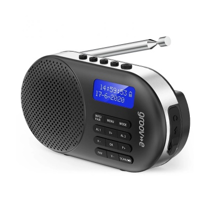 Groove Milan Rechargeable Radio GRDR05BK