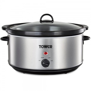 Tower 6.5L Slow Cooker Stainless Steel T16040 