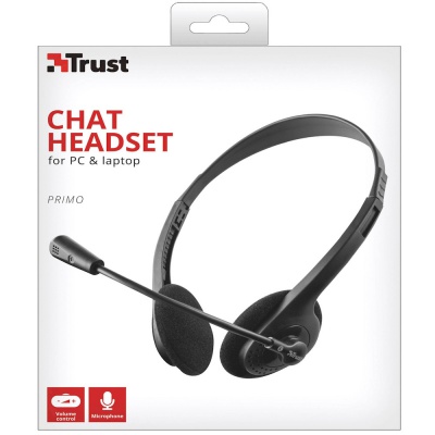 Trust Primo Chat PC On Ear Corded Headset 216653