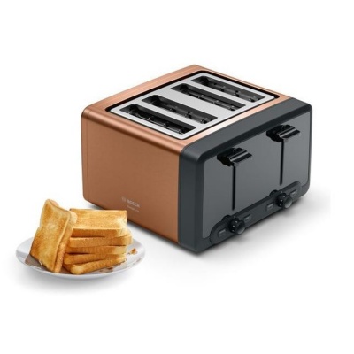 Bosch DesignLine Plus 4 Slice Toaster Copper TAT4P449GB