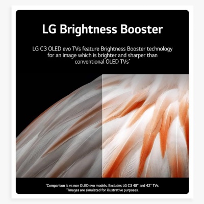 LG 55 Inch C3 OLED EVO 4K Smart TV OLED55C34LA