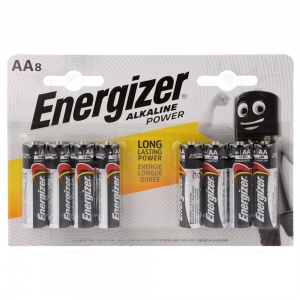Energizer LR6/AA Alkaline Power Battery 8 Pack AA8