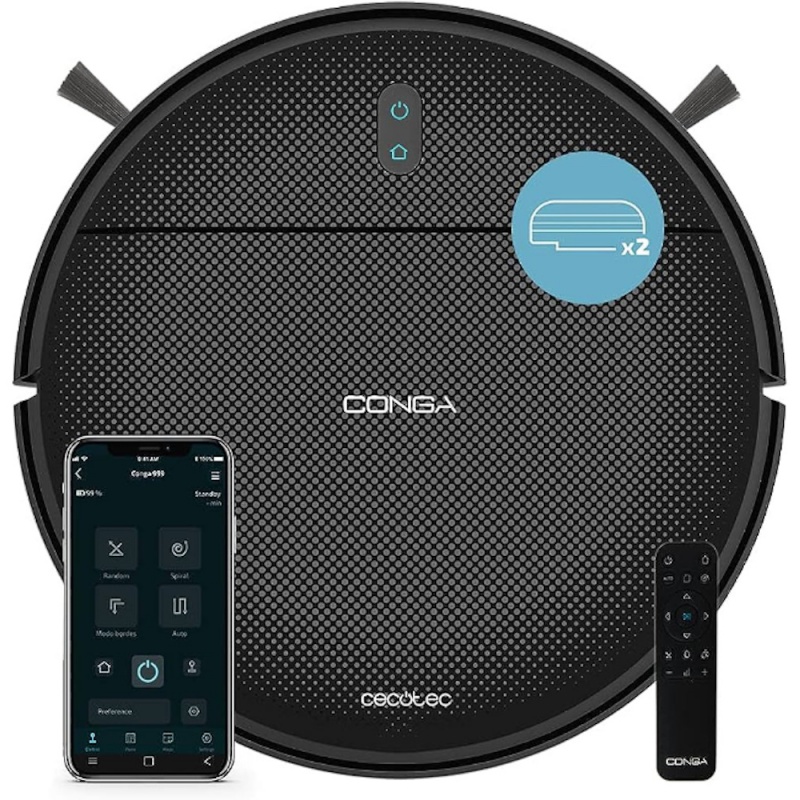 Cecotec Robot Vacuum Cleaner and Floor Conga 1790 Titanium Itech Smartgyro  4 on for sale online