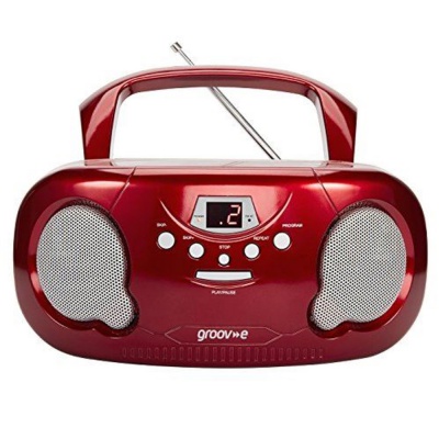 Groove Radio and CD Player Red 295000