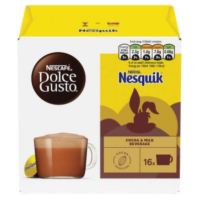 Nescafe Nesquik Hot Chocolate Capsules 16 Pack 690639