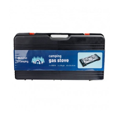 Platinet Camping Cooking Stove 2 Burner Black 461351