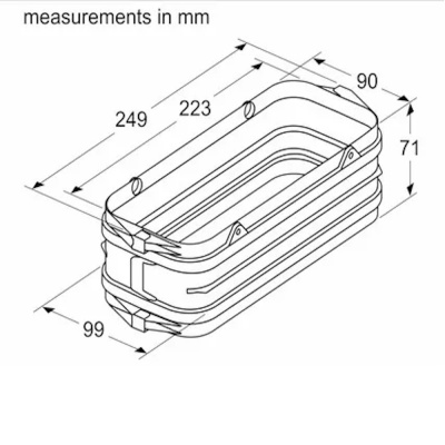 Bosch Flat Duct Female Installation Accessory HEZ9VDSS1