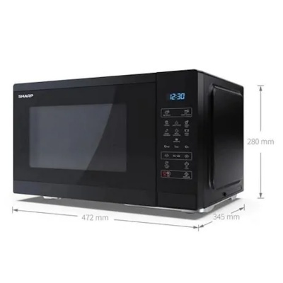 Sharp 25L Solo Microwave Black YC-MS252AU-B