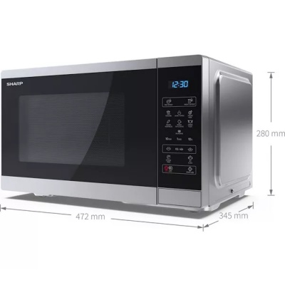 Sharp 25L Solo Microwave Silver YC-MS252AU-S