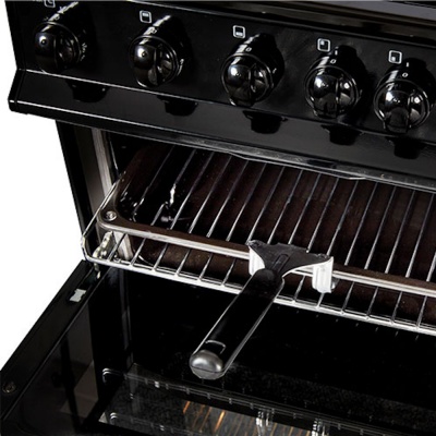 Nordmende 50cm Twin Cavity Gas Cooker Black CTG52LPGBK