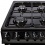 Nordmende 50cm Twin Cavity Gas Cooker Black CTG52LPGBK