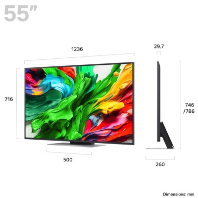 LG 55 Inch QNED Evo AI 4K Smart TV 55QNED87A6B