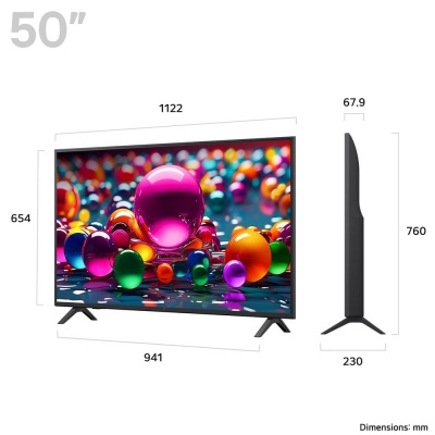 LG 50 Inch 4K Ultra HD Smart TV 50UA75006LA
