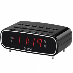 Groove Rise Alarm Clock Radio GVCR05BK