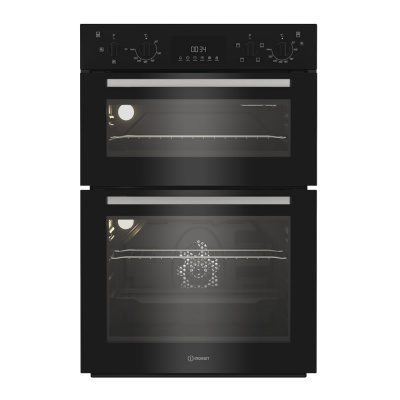 Indesit Built in Double Oven DII 10D B