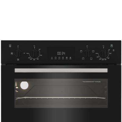 Indesit Built in Double Oven DII 10D B