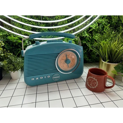 Steepletone Brighton Retro Radio Duck Egg BRIGHTONBEBT