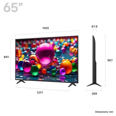 LG 65 Inch UA75 4K UHD HDR LED Smart TV 65UA75006LA
