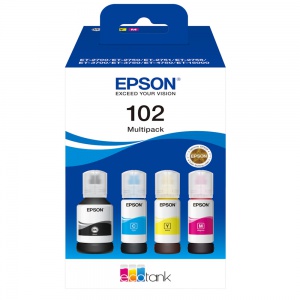 Epson 102 EcoTank CMYK Ink Bottle Multipack C13T03R640