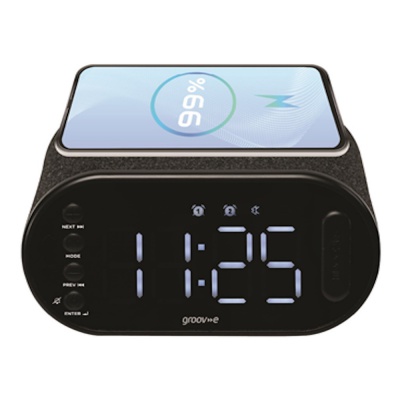 Groove Atlas II Bluetooth Alarm Clock Radio GVCR06BK