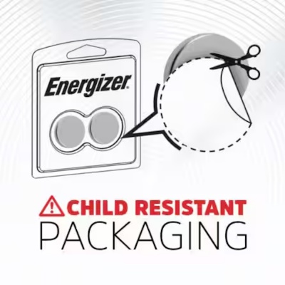 Energizer 6 Pack Litium Coin Cell Batteries CR2032