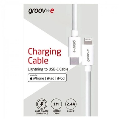 Groove Lightning To USB-C 1M Charging Cable GVMA046WE