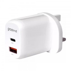 Groove 20W Dual USB-C and USB-A Charger GVMA105WE