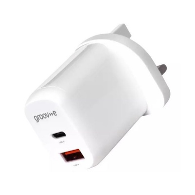 Groove 20W Dual USB-C and USB-A Charger GVMA105WE