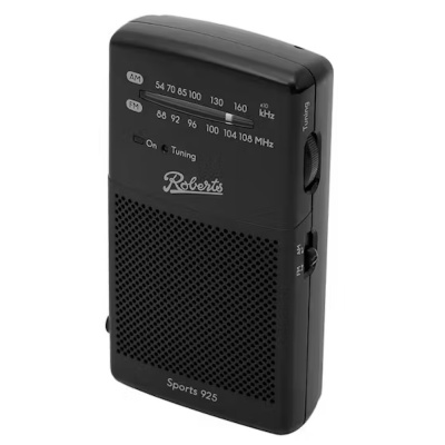 Roberts Sports 925 Portable Radio Black SPORTS925