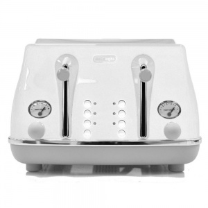 Delonghi 4 Slice Icona White Toaster CTOC4003W