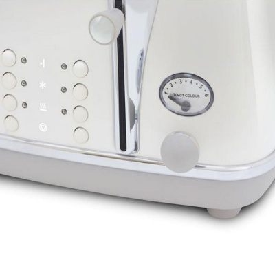 Delonghi 4 Slice Icona White Toaster CTOC4003W