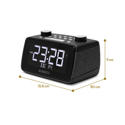 Roberts Ortus 4 Clock Radio Black ORTUS4BK