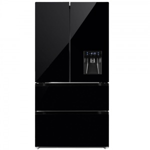 Powerpoint Black Glass Fridge Freezer P9917SKFDBLG