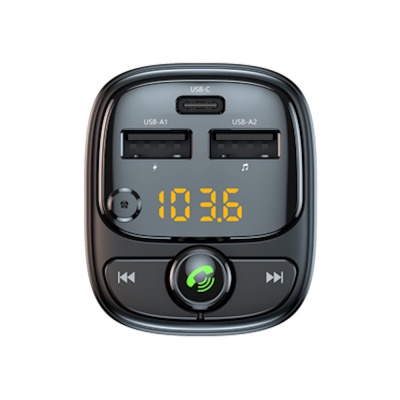 Groove Car FM Transmitter with Dual Charger GVMA131BK