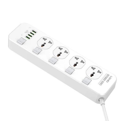 LDNIO 2M 2500W Power Strip with 4 AC Sockets 691441