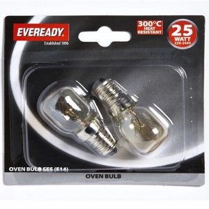 Eveready Clear Oven Lamp SES 25W S1023
