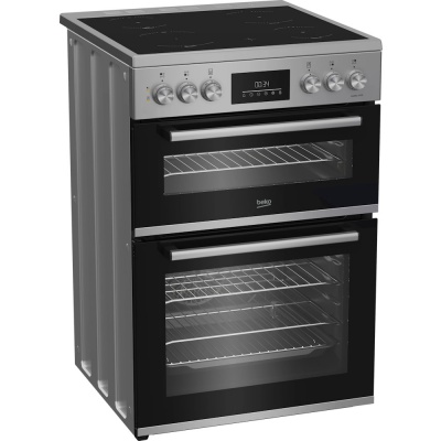 Beko 60cm Double Electric Cooker FDC6731S