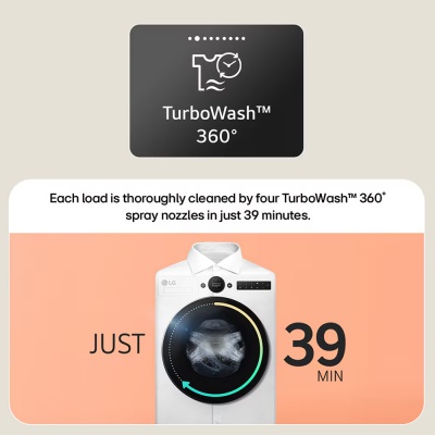 LG 11kg AI Direct Drive Washing Machine Black F4X7011TBB